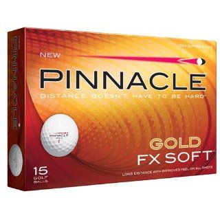 PINNACLE Gold FX Soft 15 weisse Golfbälle Sport