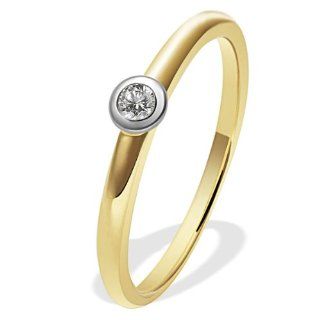 Goldmaid Damen Ring 585 Gelbgold 1 Brillant 0,07ct Gr. 56 So R4695GG56