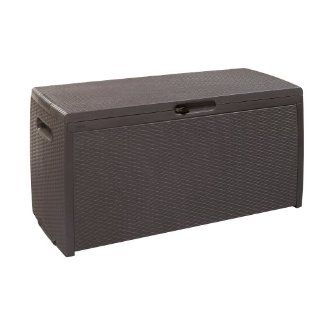 Keter 17198356 Kissenbox Rattan Style Storage Box, Kunststoff