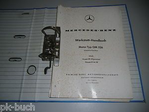 Werkstatthandbuch Mercedes Motor OM 326 6 Zylinder Diesel Stand