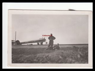 Orig Foto Flugzeug Balkenkreuz Kennung F1 314 Overall Luftwaffe