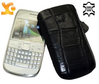 Nokia E6 00 Lederetui Handytasche Schutzhülle TOP Case
