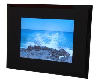 AMSTYLE 26cm (10.4) Digitaler Bilderrahmen Fotorahmen in schwarz mit