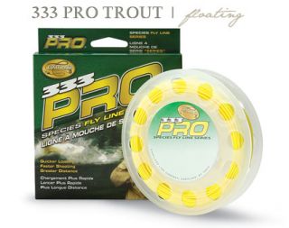 Cortland   333 PRO Trout Floating Fly Line,  YELLOW  DT3F *FREE US