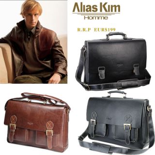 Alias Kim 2012 Fashion LEDER Herren Taschen Aktentasche Lehrertasche