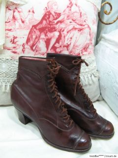 Schöne Antike Schnürstiefel 1900 Victorian DAMEN STIEFEL Schuhe