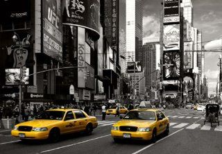 Fototapete Bildtapete NY   Yellow Cabs at Times Square   New York