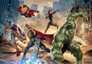 The Avengers   Fototapete Bildtapete   Hulk Spider Man Captain America