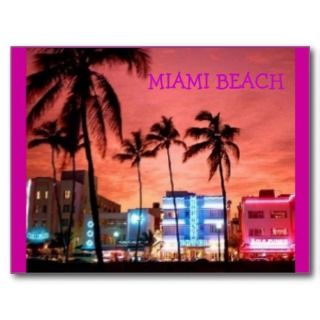 Miami Beach, Florida Post Card