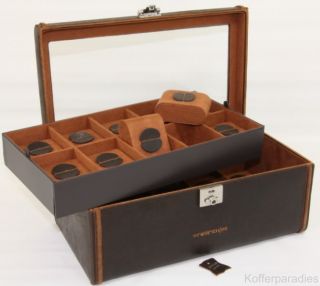 Antik Look Uhrenschatulle Uhrenvitrine Uhrenbox Uhrenkasten Echt
