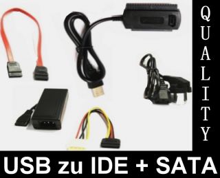 USB zu IDE + S ATA Adapter SATA KABEL 2,5/3,5/5,25  FESTPLATTE
