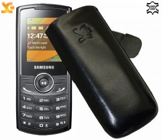 Lederetui Tasche Case Bag für Samsung GT E2230 SCHWARZ*