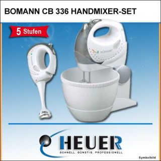 Bomann CB 336 Kuechenmaschine Handmixer Set Handruehrgeraet Mixer