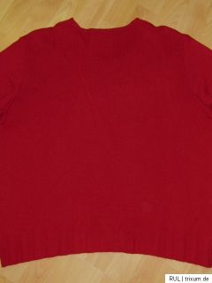 CARLO COLUCCI Pullover Wolle Gr.46 rot