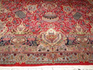  Teppich Vasen Kaschmar handgeknuepft 353 x 250 cm 1a Zustand Iran