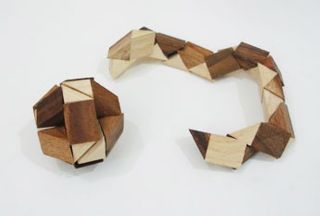 Dreieck Schlangen Puzzle   Multi Triangle Puzzle Holz Puzzle Knobel IQ