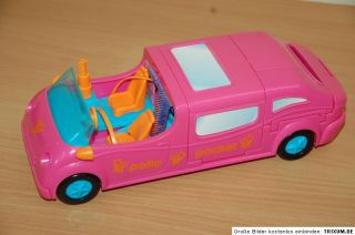 Polly Pocket Klick Auto mit Puppe & Sachen   mit Magnet