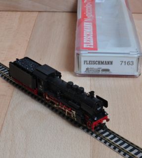 Fleischmann 7163 Dampflok mit Tender Baureihe 38 der DB / OVP / Spur N
