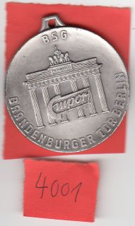 4001 BRANDENBURGER TOR BERLIN BSG Empor 50 mm versilbert Bronze