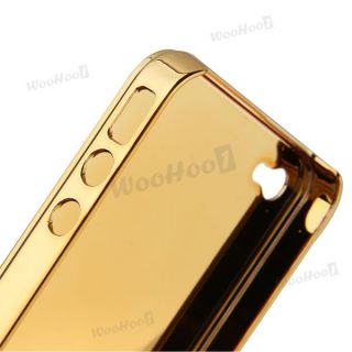 Hülle Tasche Schutz Cover Hard Case Für iphone 4 4S Golden Luxus
