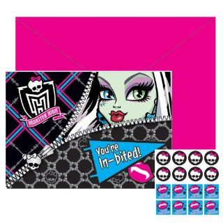 Monster High Invitations (8 count) Einladungskarten zum Geburtstag