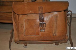 ALTE! Original BREE Aktentasche Schultasche Vintage Leder Messenger