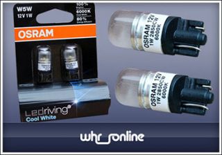 Stück 12V 1W W5W LED Cool White Osram ledriving Lampen weiss 6000K