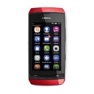 Nokia Asha 305 Smartphone 3 Zoll rot: Elektronik