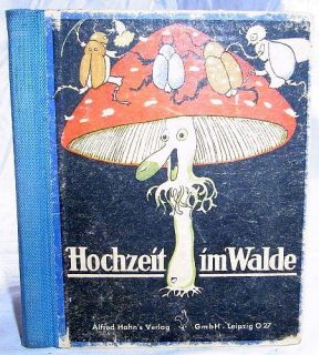 Altes Kinderbuch Hochzeit im Walde ca.1920