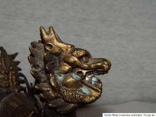 alter chinesischer Drachen China Skulptur Figur Old chinese Dragon