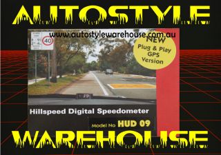 HillSpeed Digital Speedometer   Plug & Play GPS Version   HUD 09