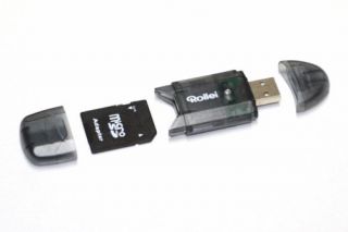 Rollei 4in1 Card Reader SD / Micro SD USB 2.0 SCHWARZ