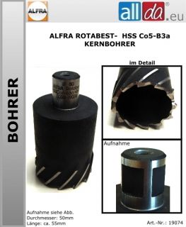 Kernbohrer Bohrer ALFRA rotabest HSS Co58 B3a (19074)