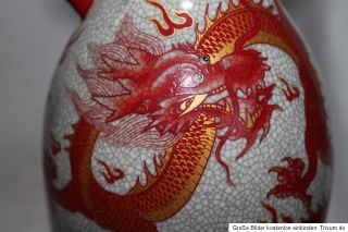 alte China chinesische Drachen Vase Signatur Porzellan chinese Dragon