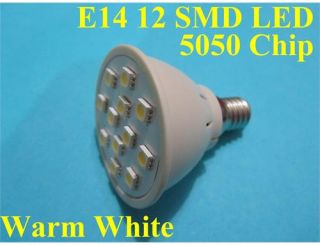 12 SMD Led Spot E14 Lampe Birne Strahler Licht warmweiss 230V 2 2.5W