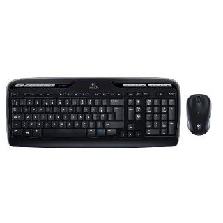 Logitech MK330 schnurlose Tastatur mit Maus schwarz 