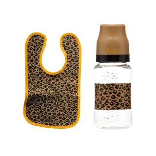 Babyflasche mit Latz, Leopard Baby