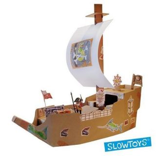 Original Slowtoys Piratenschiff Bausatz Karton Schiff