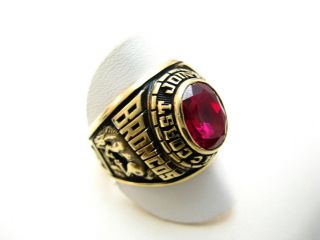 R109 416er 10kt Gelbgold Ring Collegering Coast Joint Union H.S