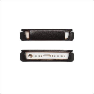 iPhone 5 Luxus Leder Tasche Case   echtes Leder   Klapptasche Bumper