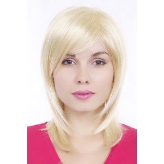 Perücke Wig sehr helle blonde glatte Haare GFW349A 613E 50cm 