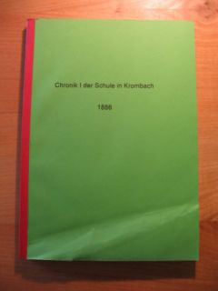 Chronik I der Schule in Krombach / Kreuztal Siegerland