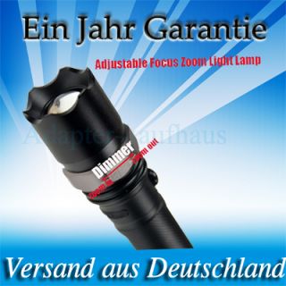 Cree LED Taschenlampe Torch Zoomable Camping Lampe 500Lumen, High