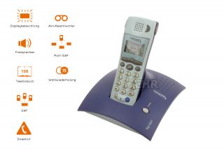 Schnurlostelefon Schnurlos/Schnurloses Analog Telefon mit AB