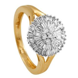 Bella Donna Damen Ring 585 Gelbgold 61 Diamanten Gr. 16 908284