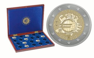 21 x 2 Euro Gedenkmünze 2012 + Leuchtturmkasette + Kapseln 10 Jahre