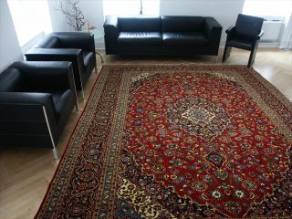 Perser Teppich rot Keschan 427x302 übermaß oversize WOW