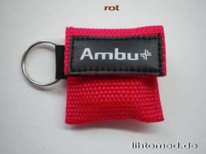 Ambu Life Key, Beatmungsmaske, Schlüsselanhänger rot