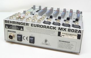 Eurorack MX 802A   8 Kanal Audio Mischpult Mixer mit Netzteil (449