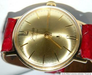 Elegante Q1 Glashütte Herrenarmband Uhr Kaliber 70/3 Chronometer um